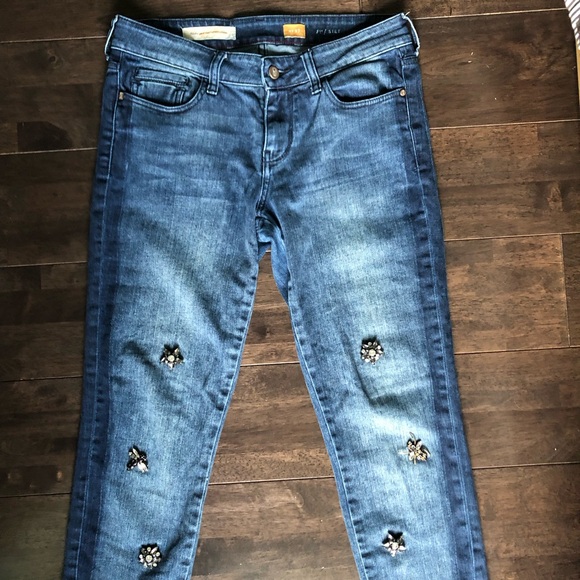 Anthropologie Denim - Anthroplology pilcro embellished jeweled jeans size 27